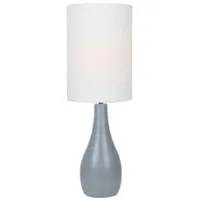 Grey Ceramic Table Lamp 31"H 