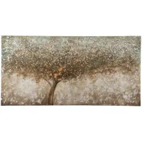 Brown Tones Handpainted Tree Canvas 60"W x 30"H