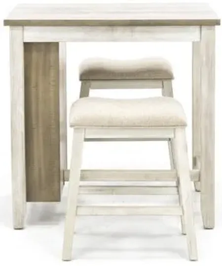 Casey Two-Toned 3-pc. Counter Island Set
