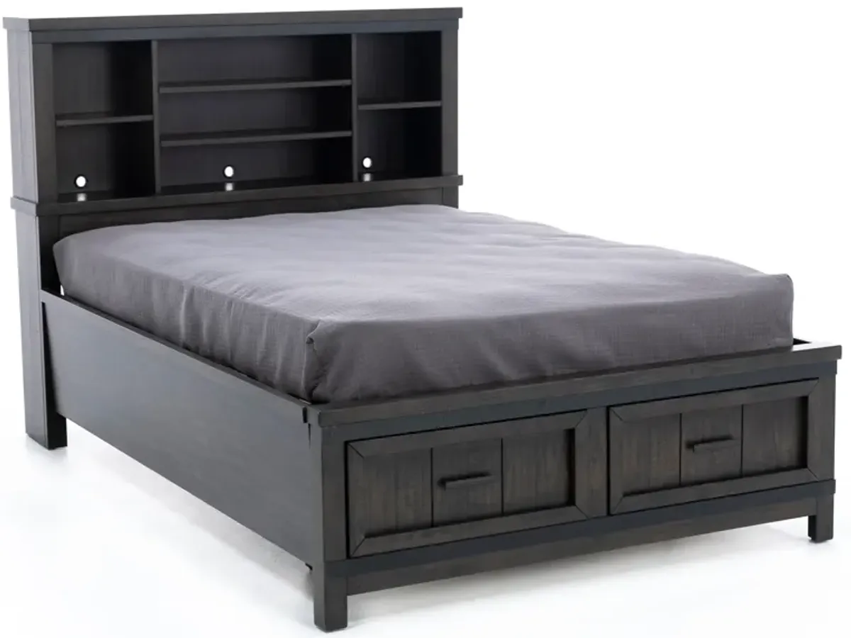 Thornwood Full Bookcase Storage Bed