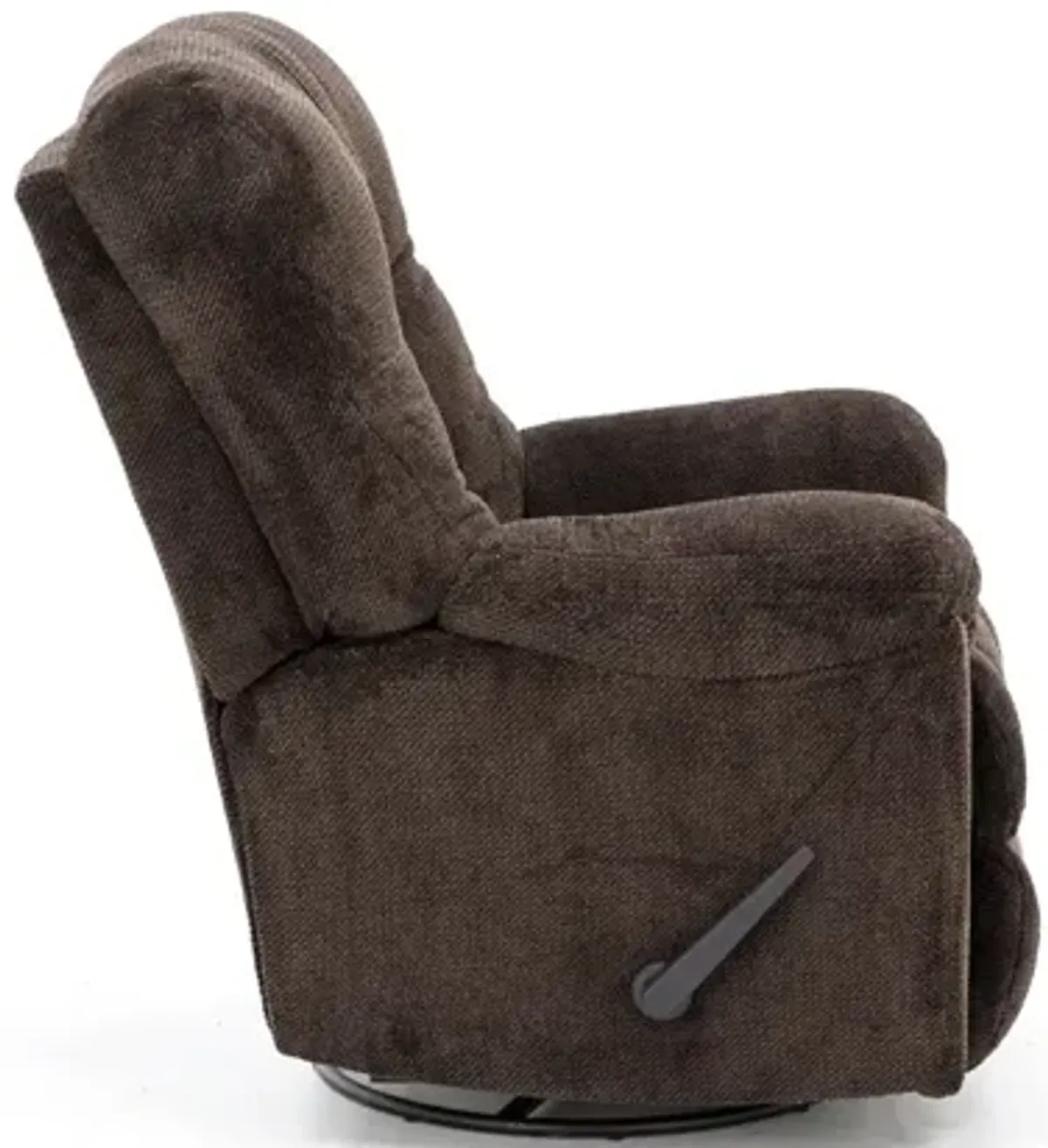 Geoff Swivel Rocker Recliner in Chocolate