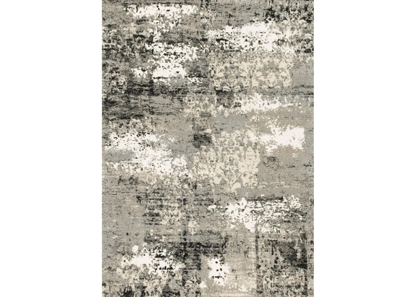 Viera Grey Area Rug 5'3"W X7'7"L