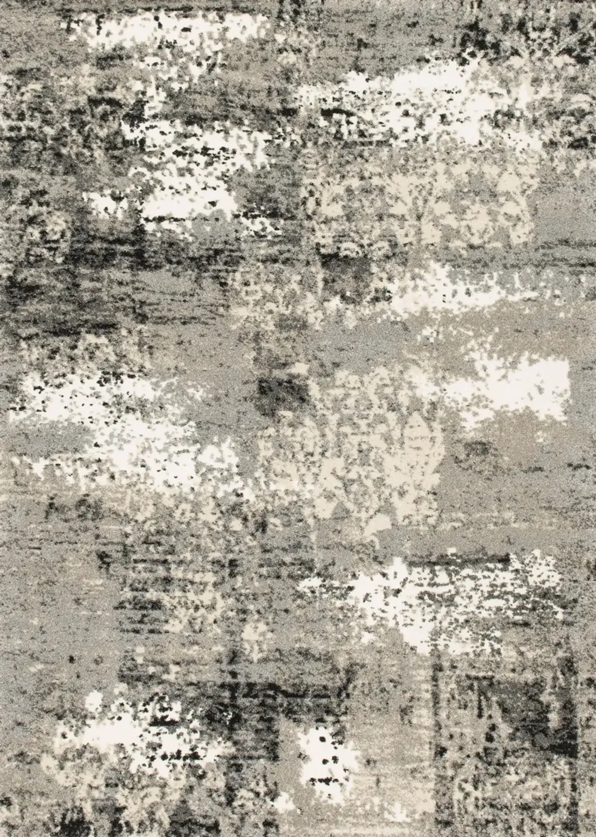 Viera Grey Area Rug 5'3"W X7'7"L