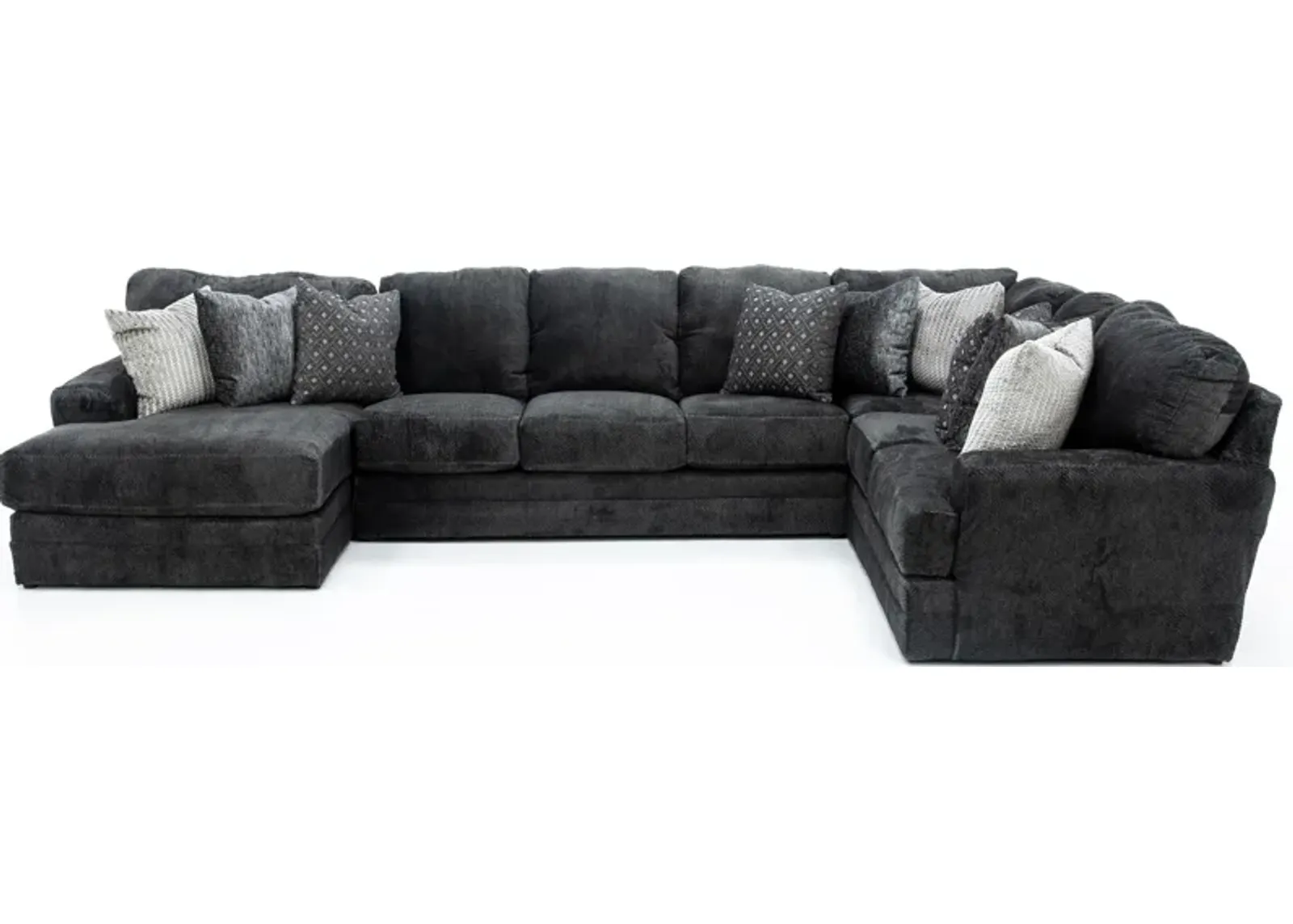 Snuggler Smoke 3-Pc. Sectional with Left Chaise in Smoke