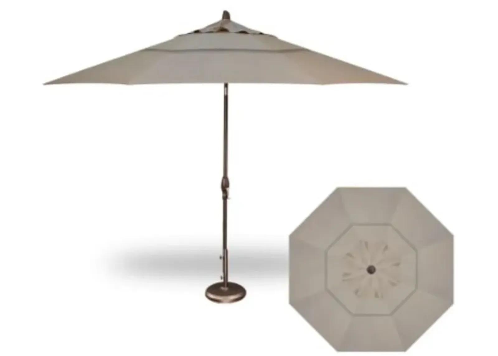 3-Pc 11' Auto Tilt Cast Ash Umbrella