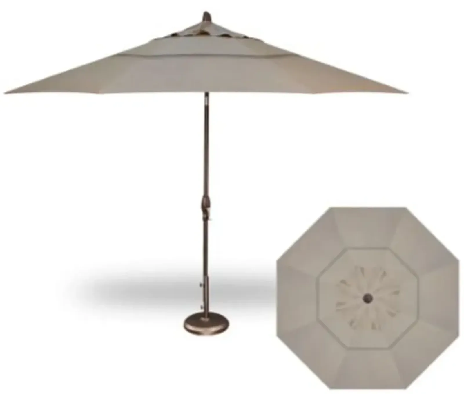 3-Pc 11' Auto Tilt Cast Ash Umbrella