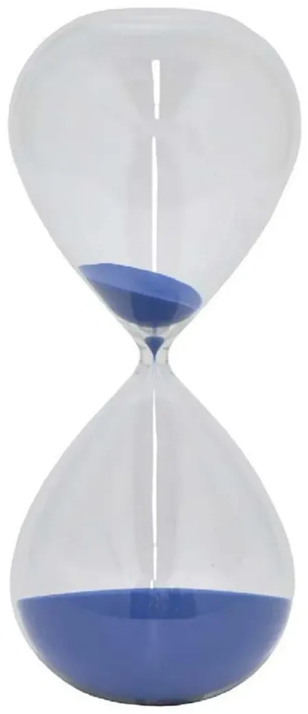 Blue Sand Glass Timer 6.5"W x 15"H