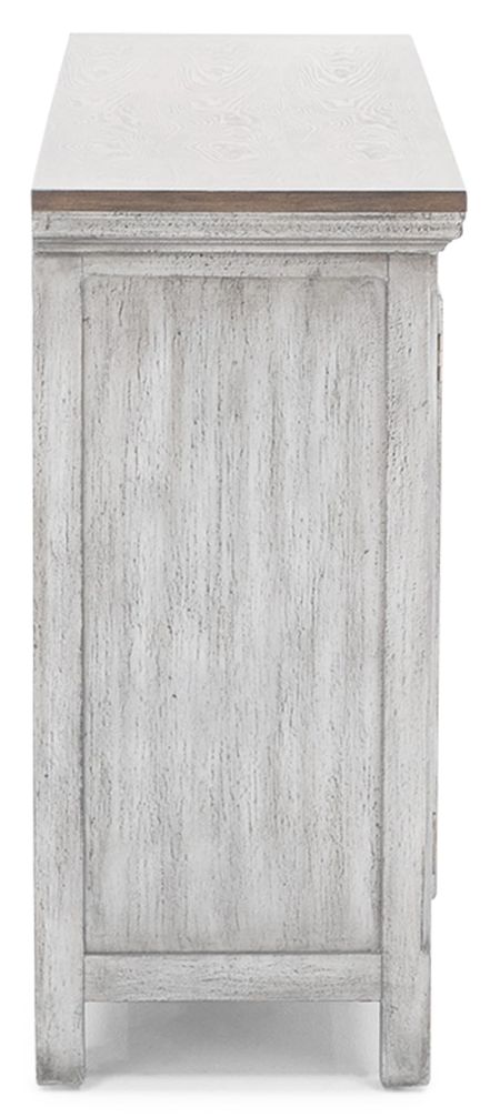 Eclectic Collection Grey 3 Door Cabinet