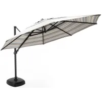 2-Pc 11' Cantilever Milano Char Umbrella