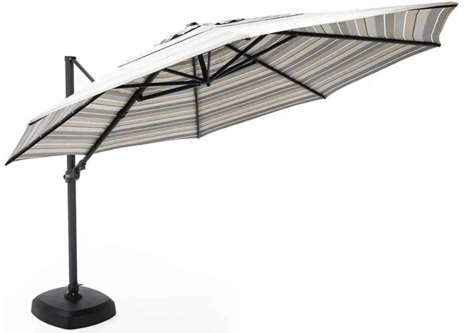 2-Pc 11' Cantilever Milano Char Umbrella