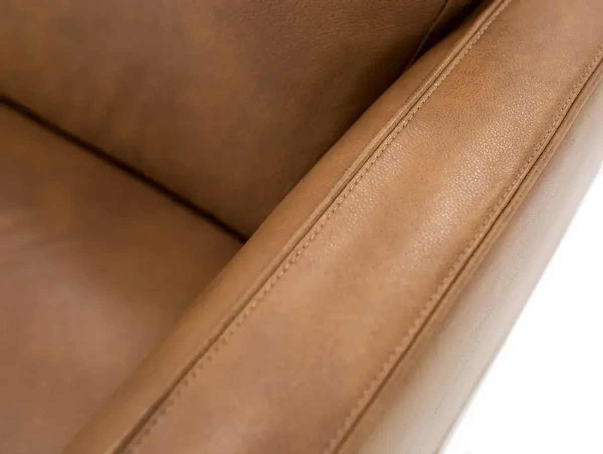 Turin Leather Sofa in Brandy