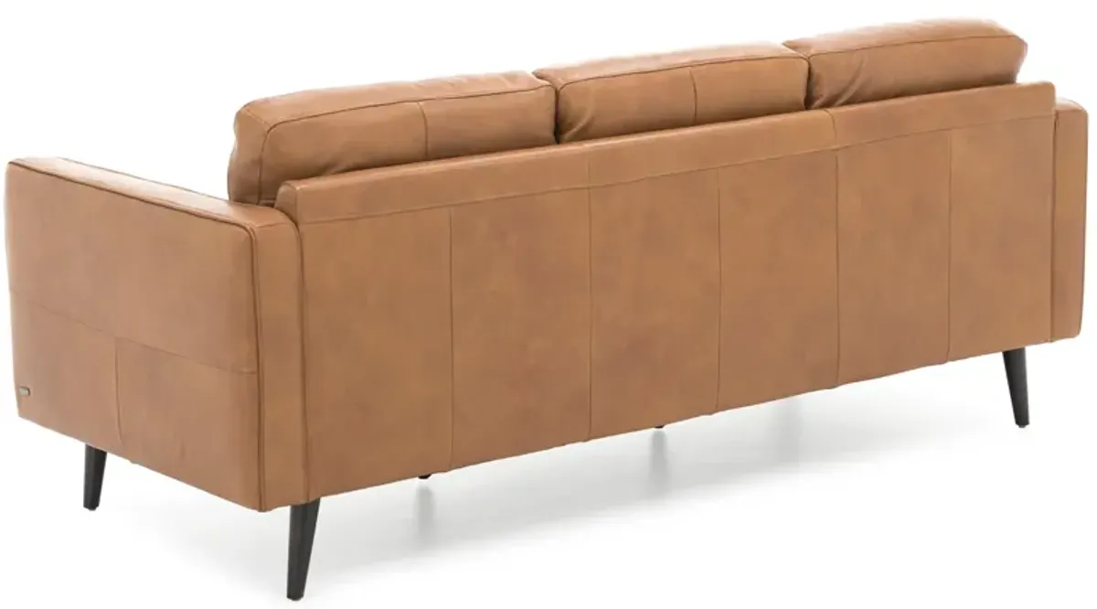 Turin Leather Sofa in Brandy