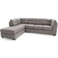 Adler 2-pc. Sectional with Left Chaise in Charcoal