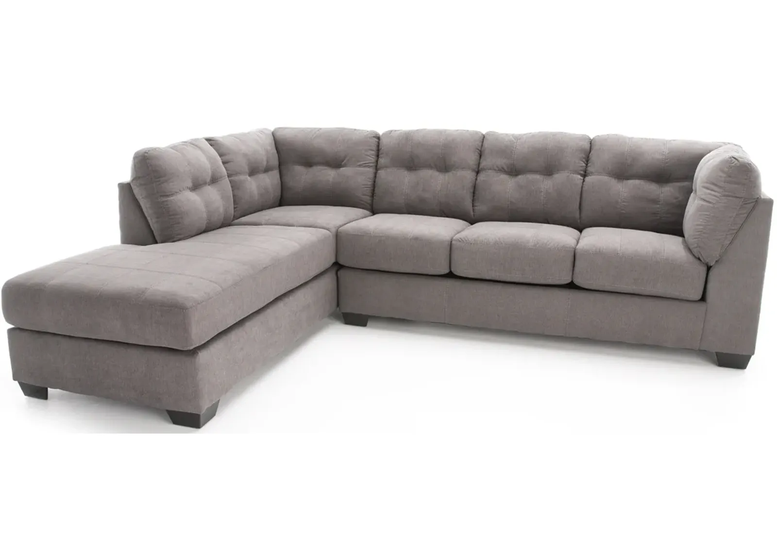 Adler 2-pc. Sectional with Left Chaise in Charcoal