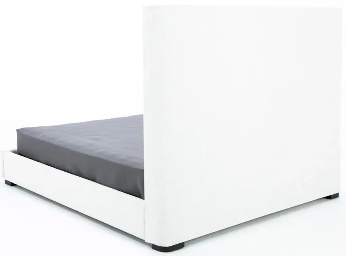 Carly Full Upholstered Storage Bed (Discontinued Slats)