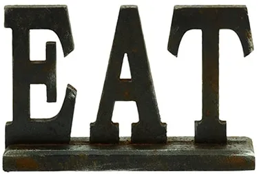 "Eat" Sign 12"W x 8"H