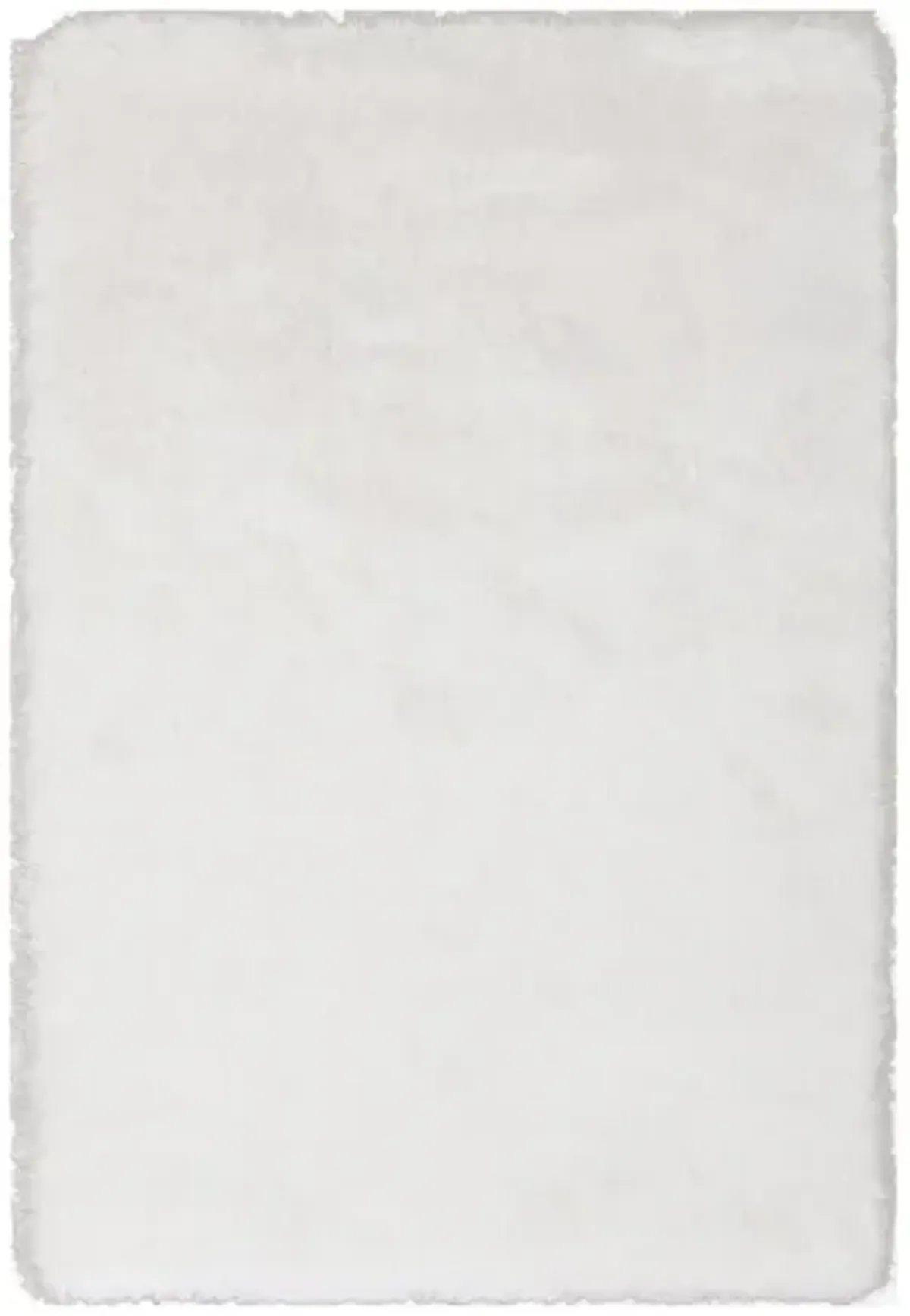 Sparkle Shag Snow Area Rug 7'6"W x 9'6"L