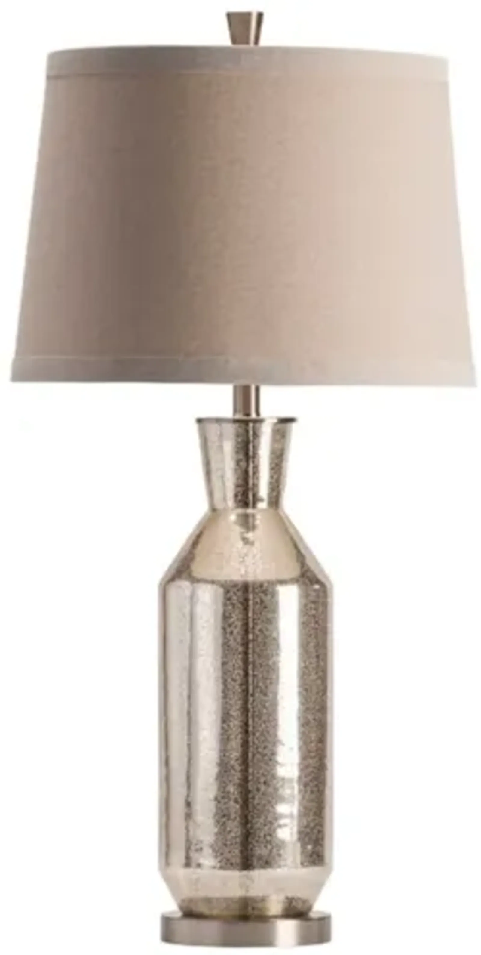 Silver Mercury Glass Table Lamp 34"H