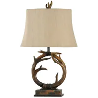 Antler Table Lamp 30"H