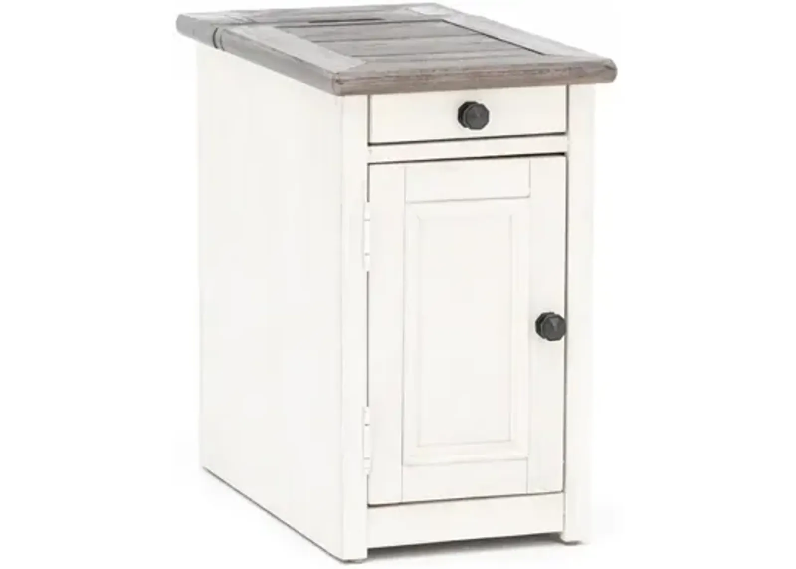 Two Tone Door Chairside Table