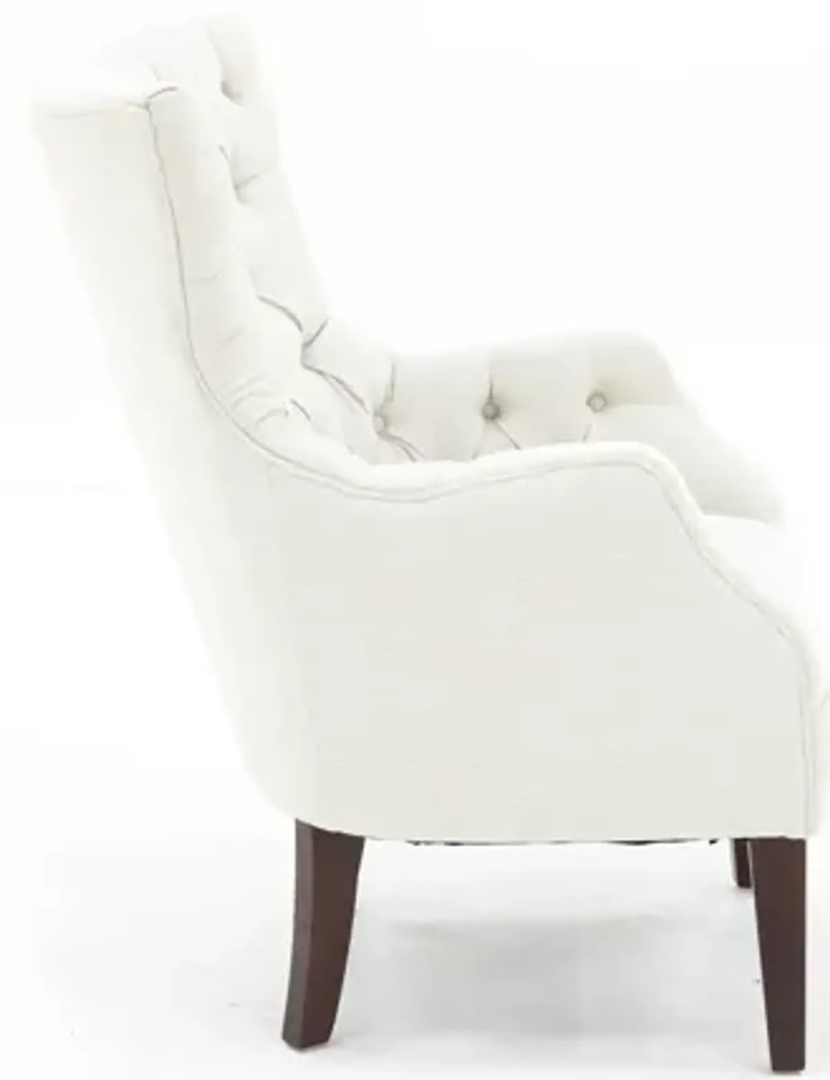 Hannah Wing Chair In Ivory