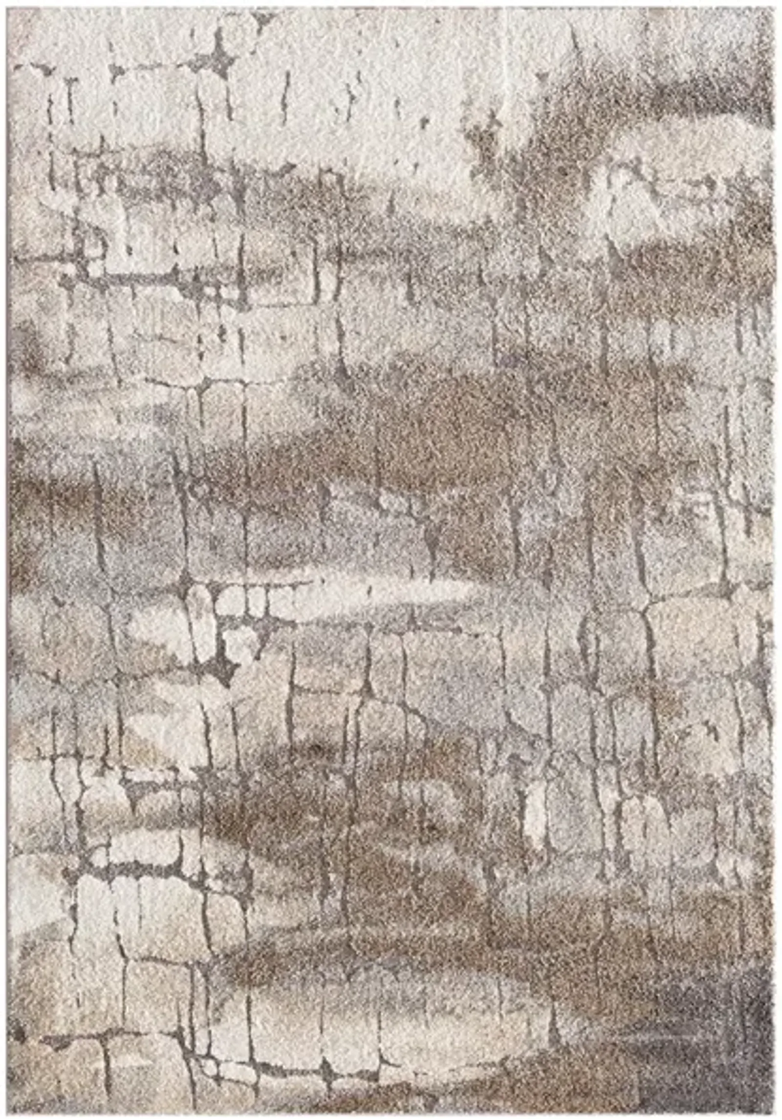 Rainier Tan/Grey Area Rug 5'W x 7'3"L