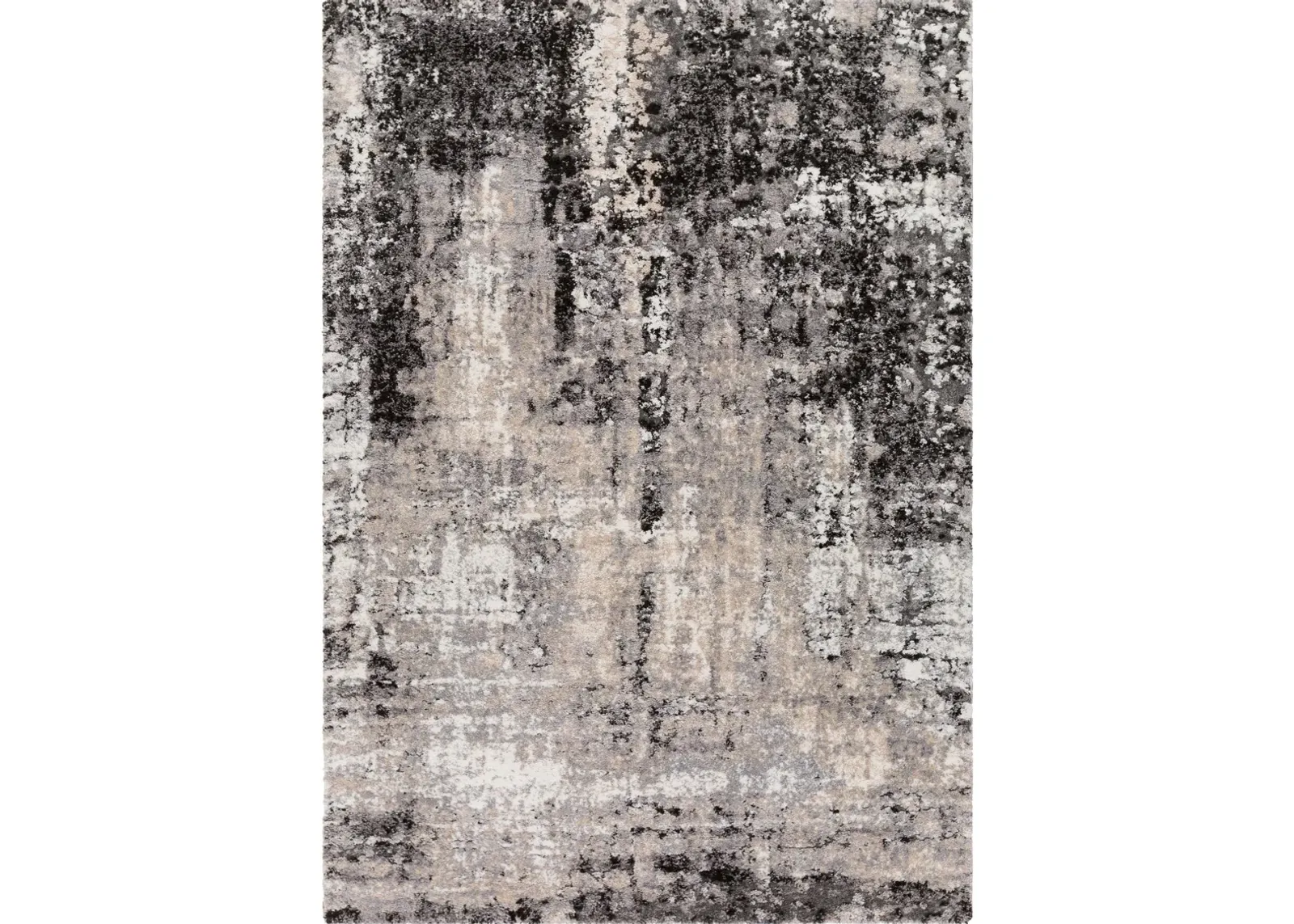 Tuscany Black/Grey/Tan Area Rug 7'10"W x 10'3"L