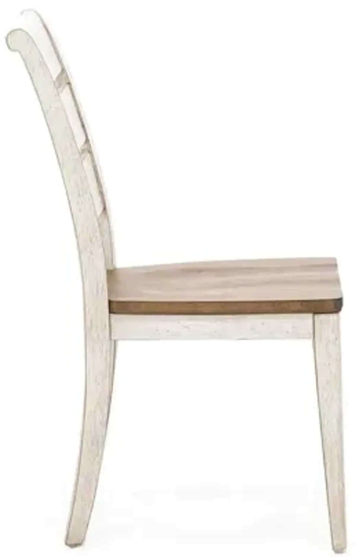 Farmhouse Reimagined Ladderback Wood Seat Side Chair