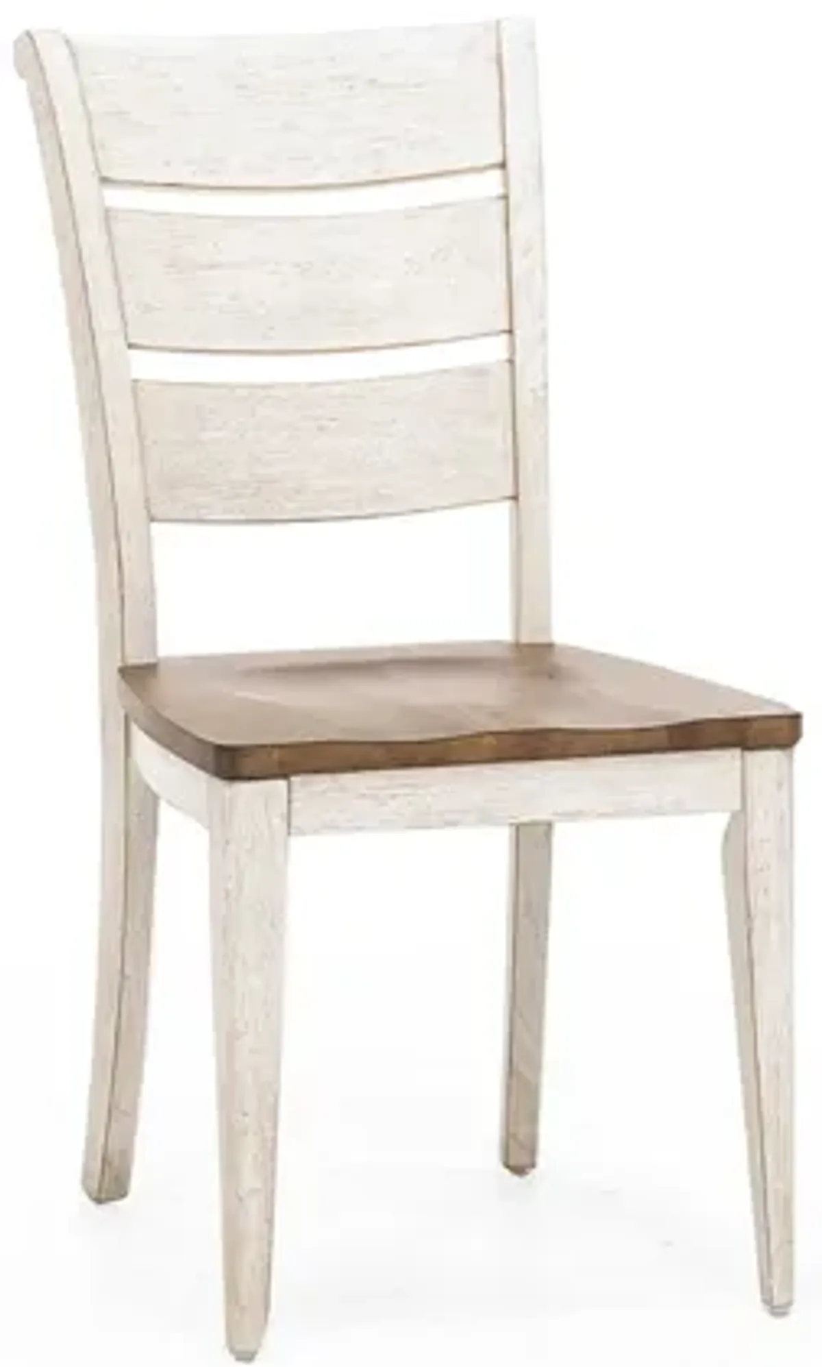 Farmhouse Reimagined Ladderback Wood Seat Side Chair