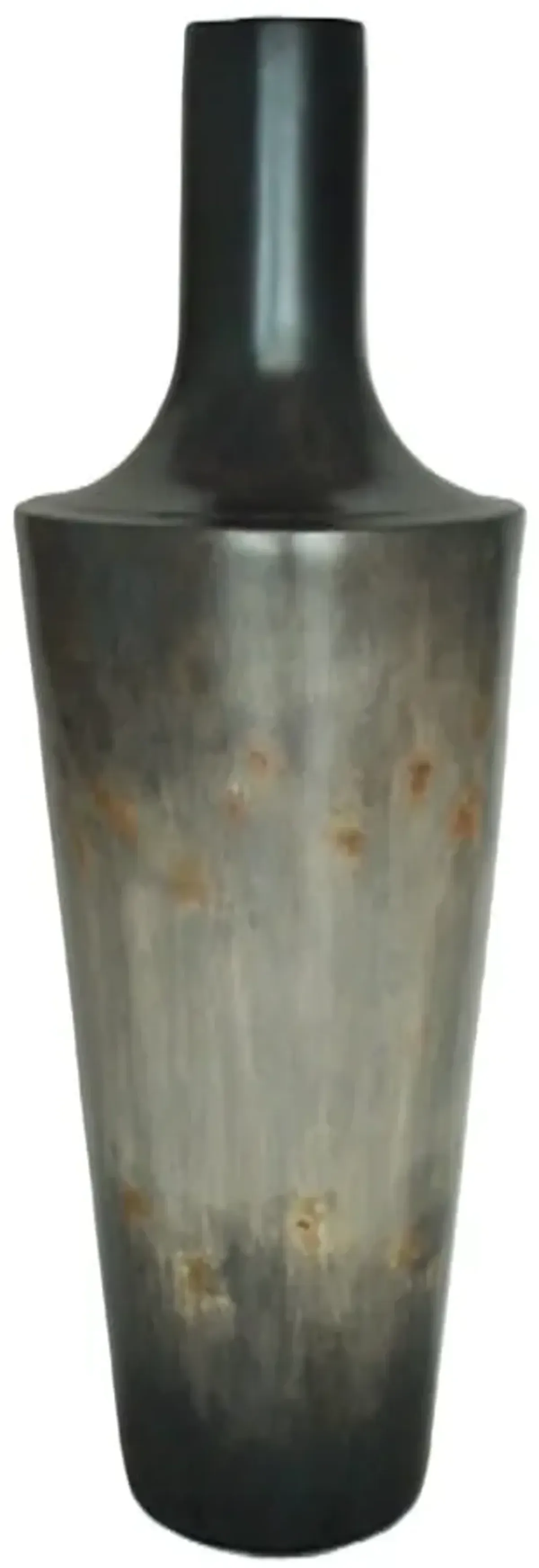 Small Grey Ceramic Floor Vase 15"W x 47"D