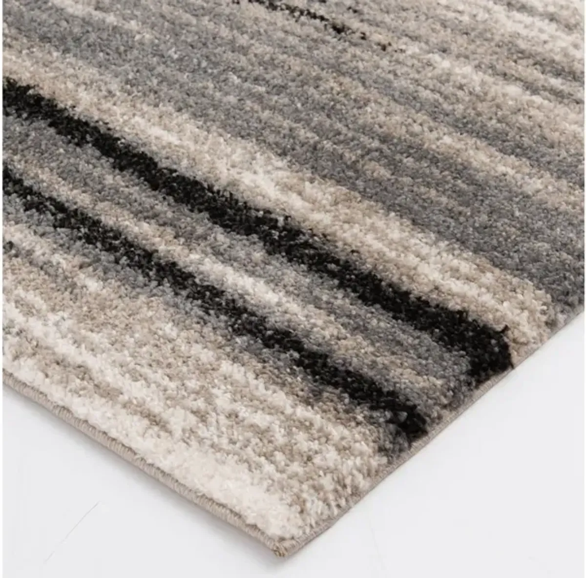 Tulsa Charcoal/Multi Area Rug 7'10"W x 9'10"L