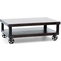 Industrial Tobacco Cocktail Table
