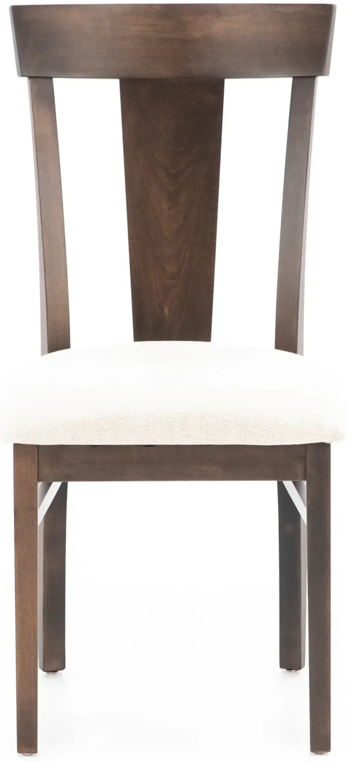 Laker T-Back Upholstered Side Chair in Walnut