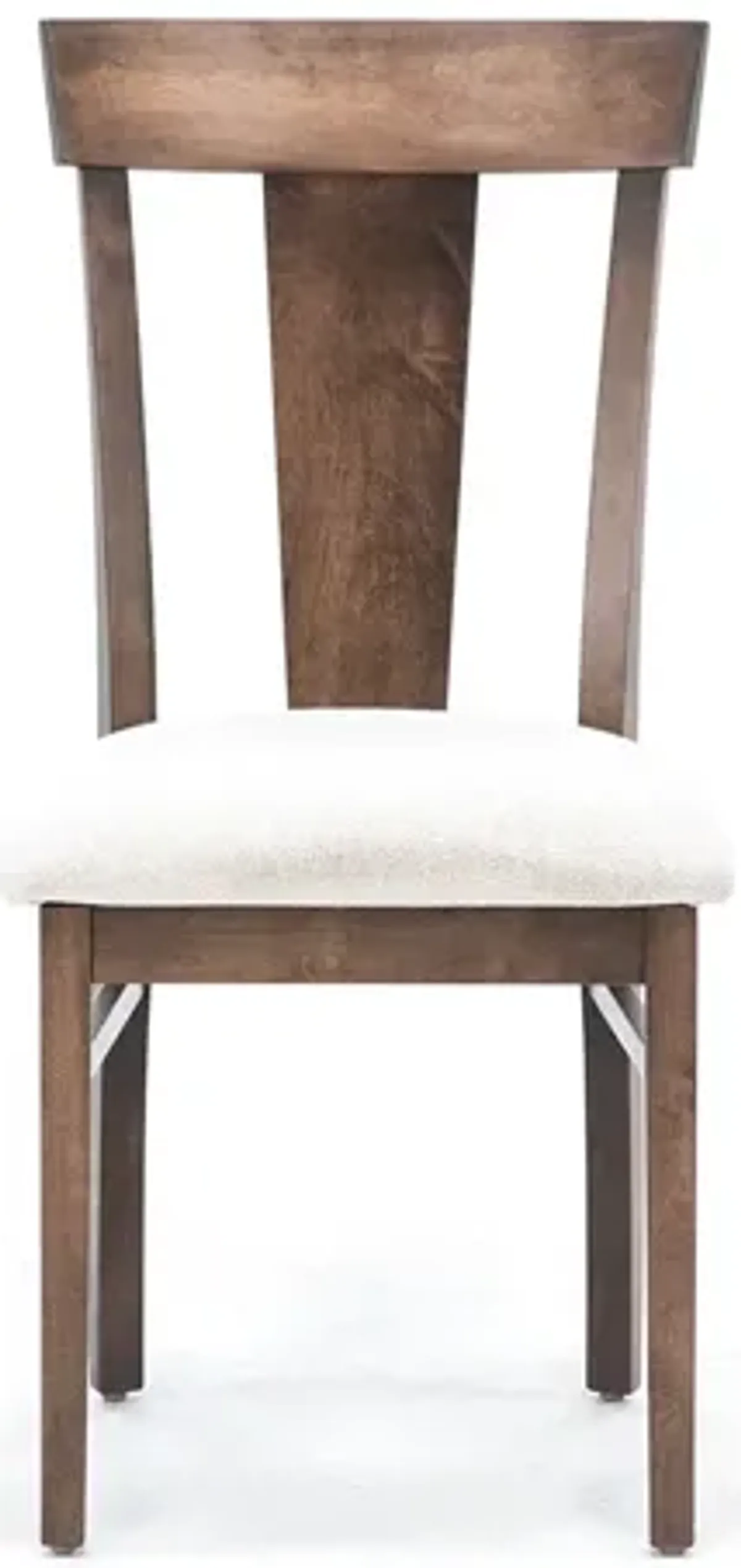 Laker T-Back Upholstered Side Chair in Walnut