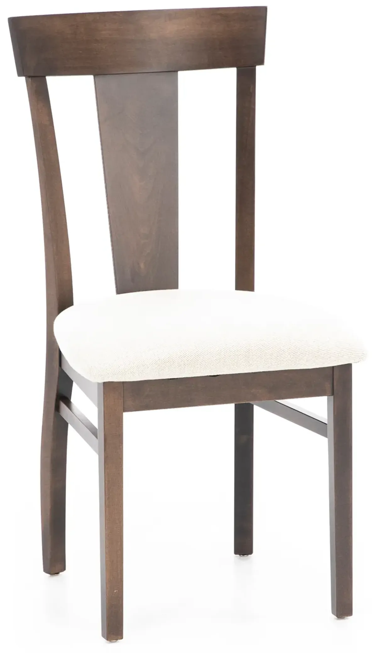 Laker T-Back Upholstered Side Chair in Walnut