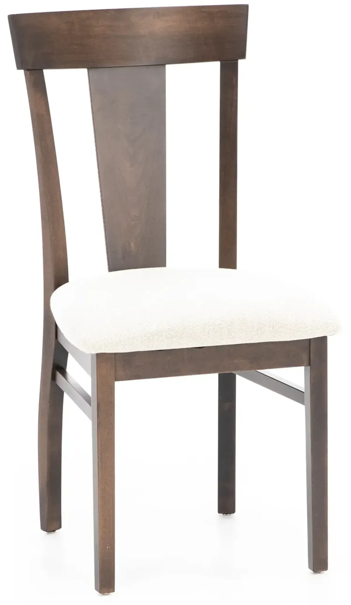 Laker T-Back Upholstered Side Chair in Walnut