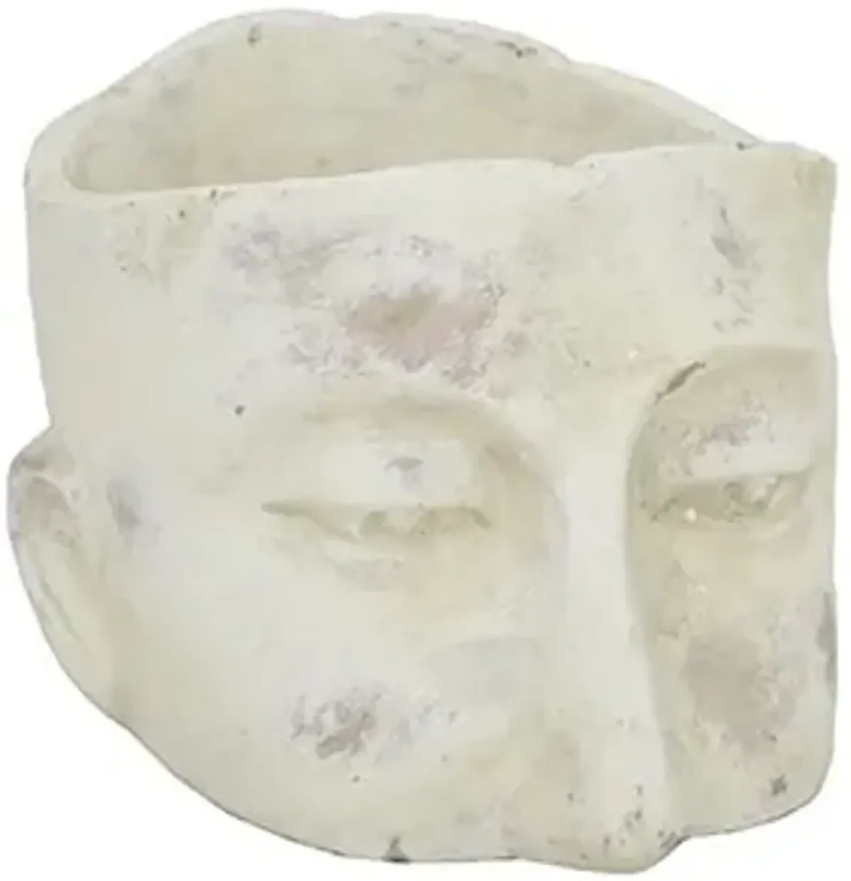 Large Ceramic Head Planter 8"W x 10"D x 6"H