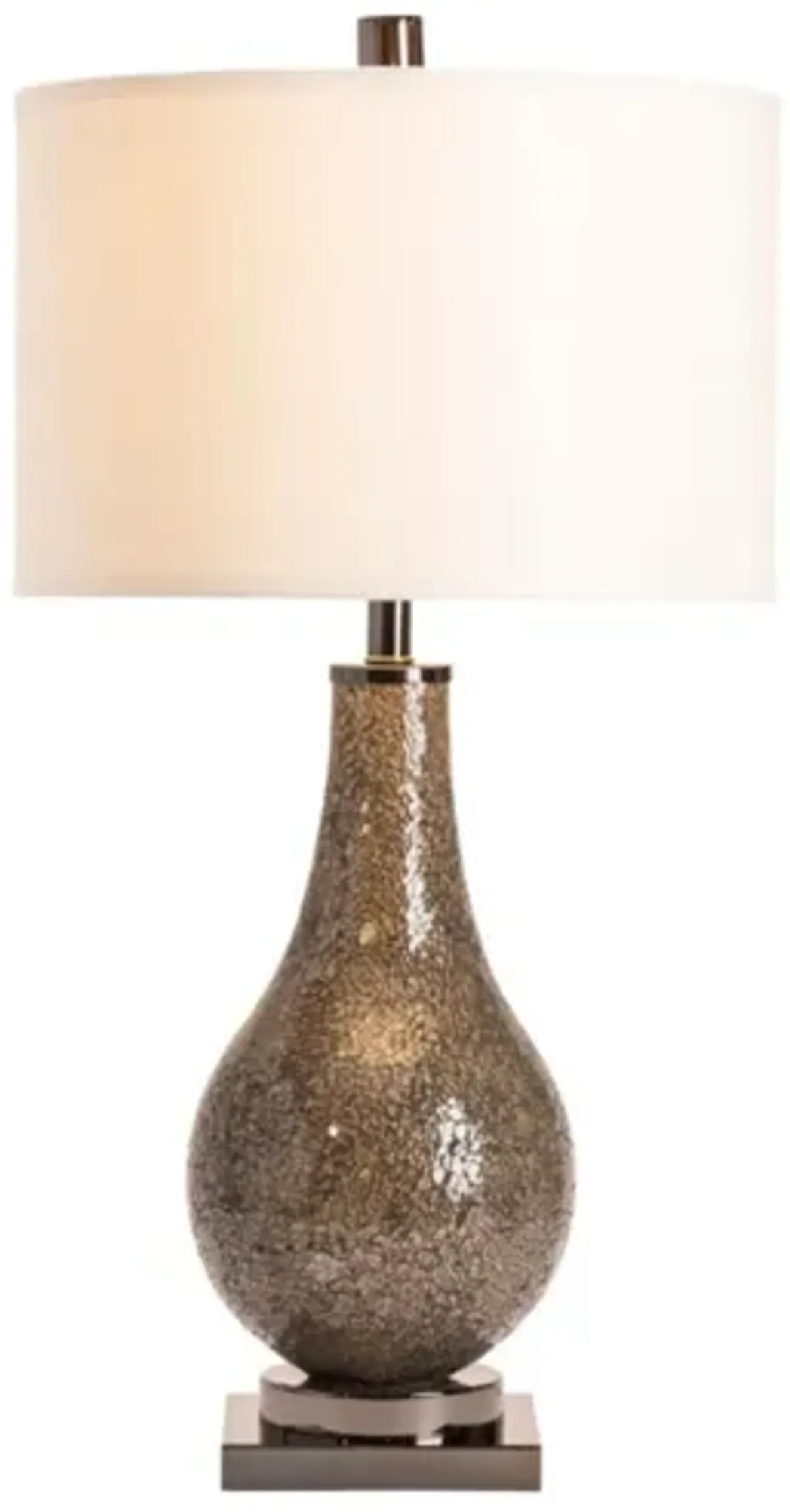 Smoke Mirror Mosaic Table Lamp 32.5"H