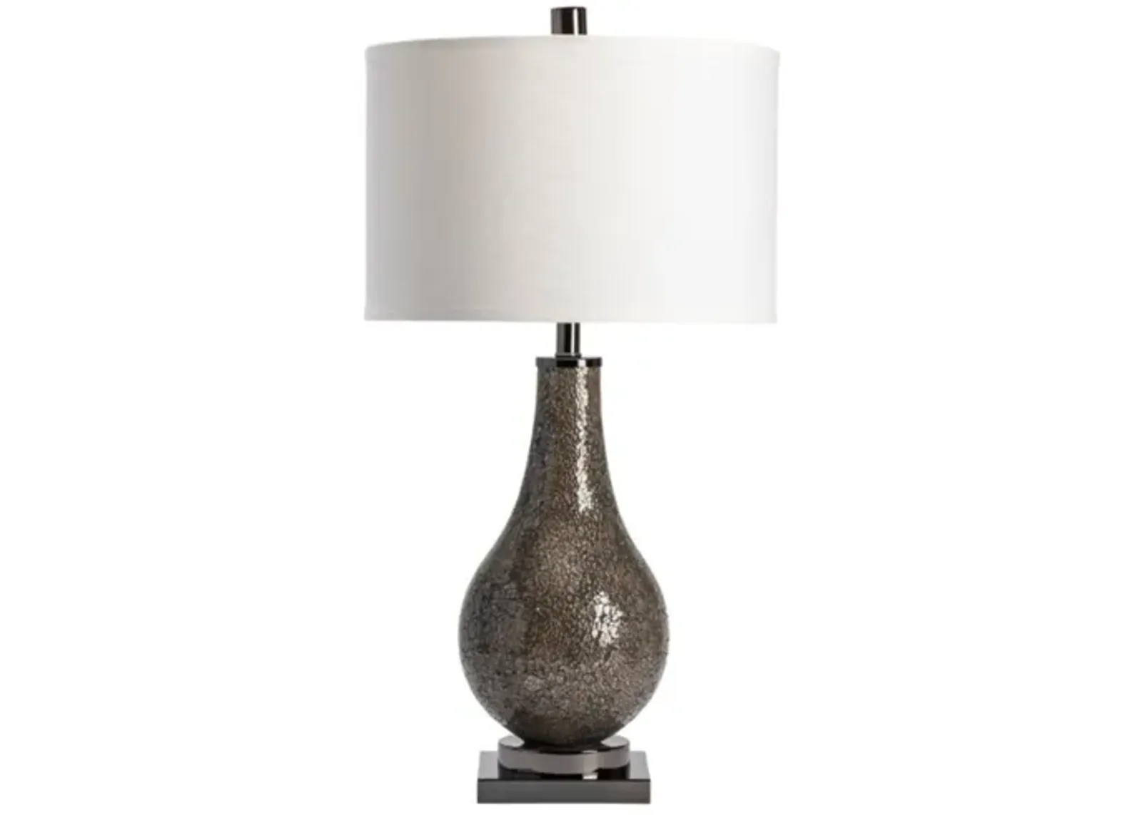 Smoke Mirror Mosaic Table Lamp 32.5"H