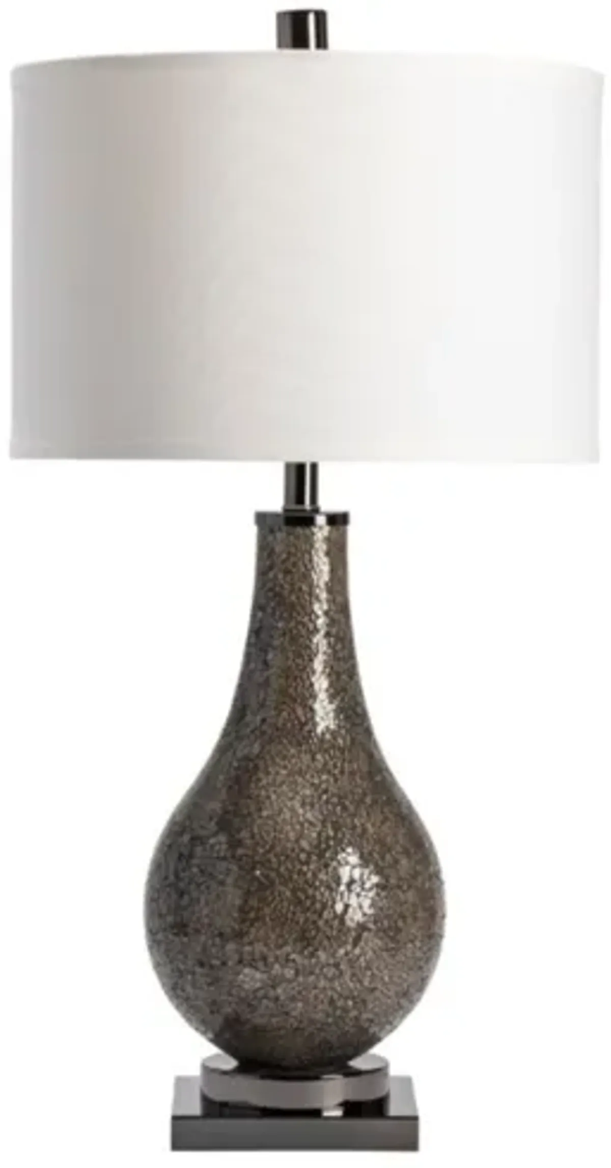 Smoke Mirror Mosaic Table Lamp 32.5"H