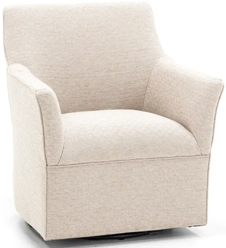 Augustine Swivel Glider Chair in Cream
