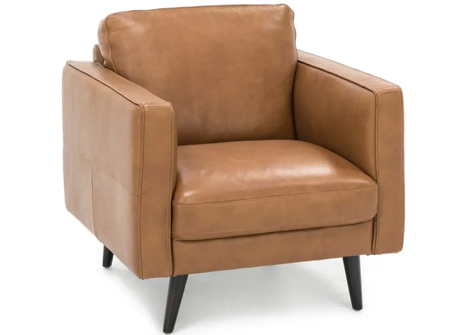 Turin Leather Chair in Brandy