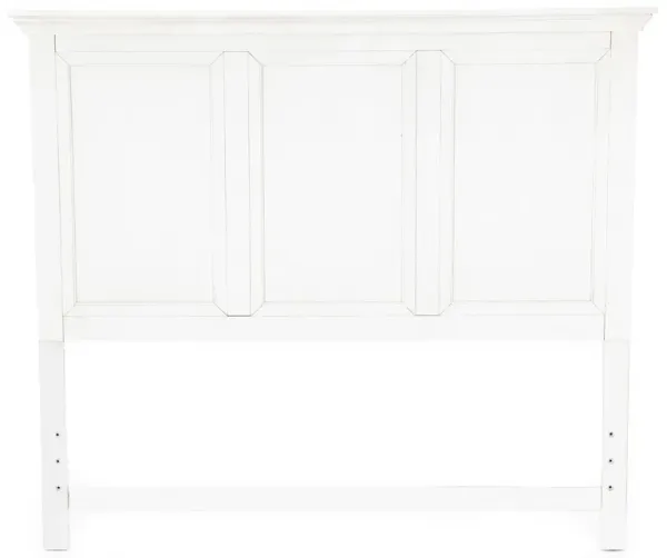 San Mateo Panel Headboard In White / - Queen