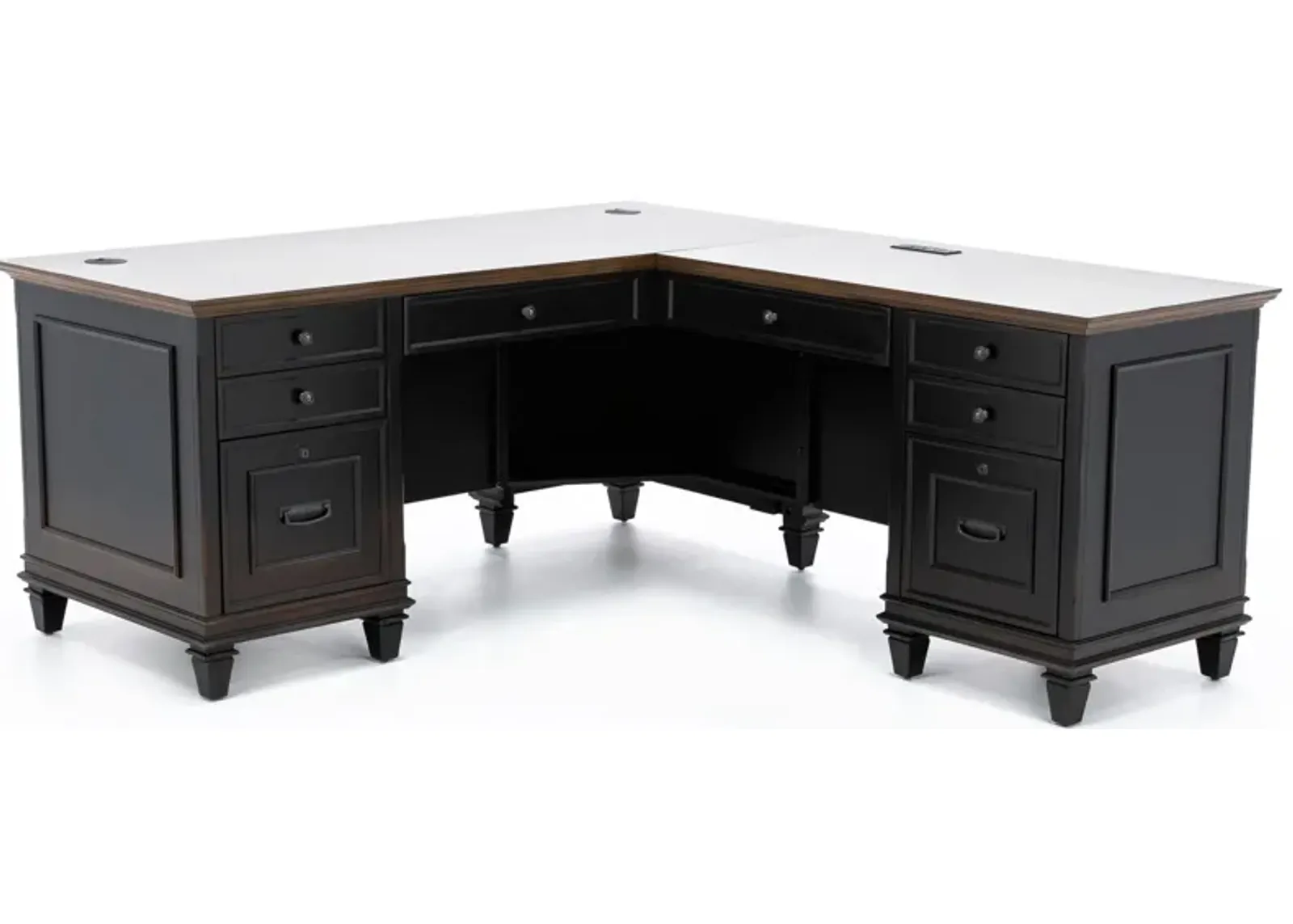 Estate Black Executive L-Desk