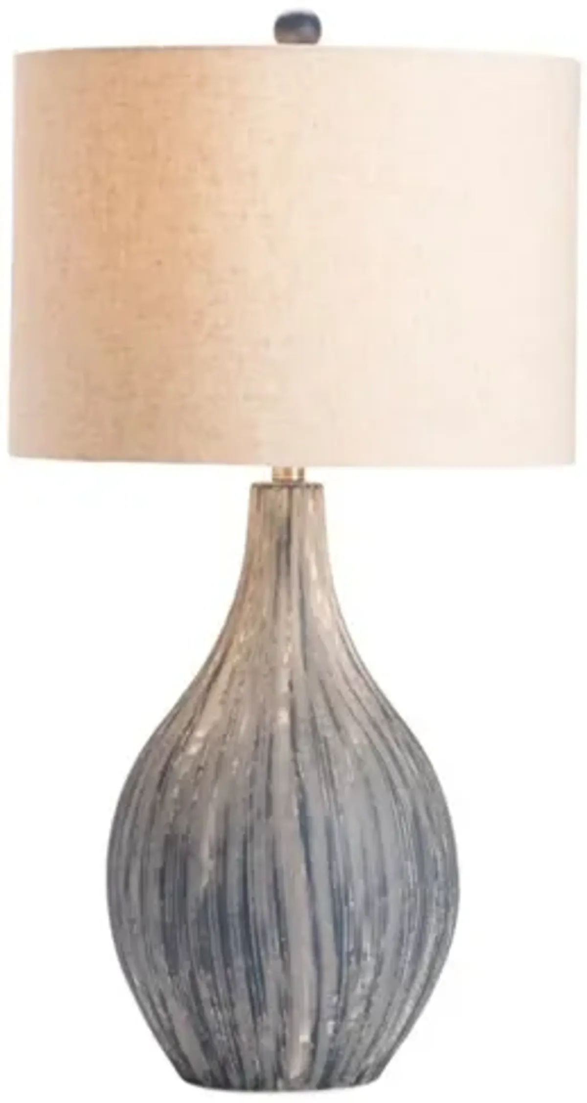 Navy Ceramic Table Lamp 32"H