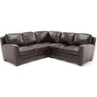 Carson 3-Pc. Leather Sectional 