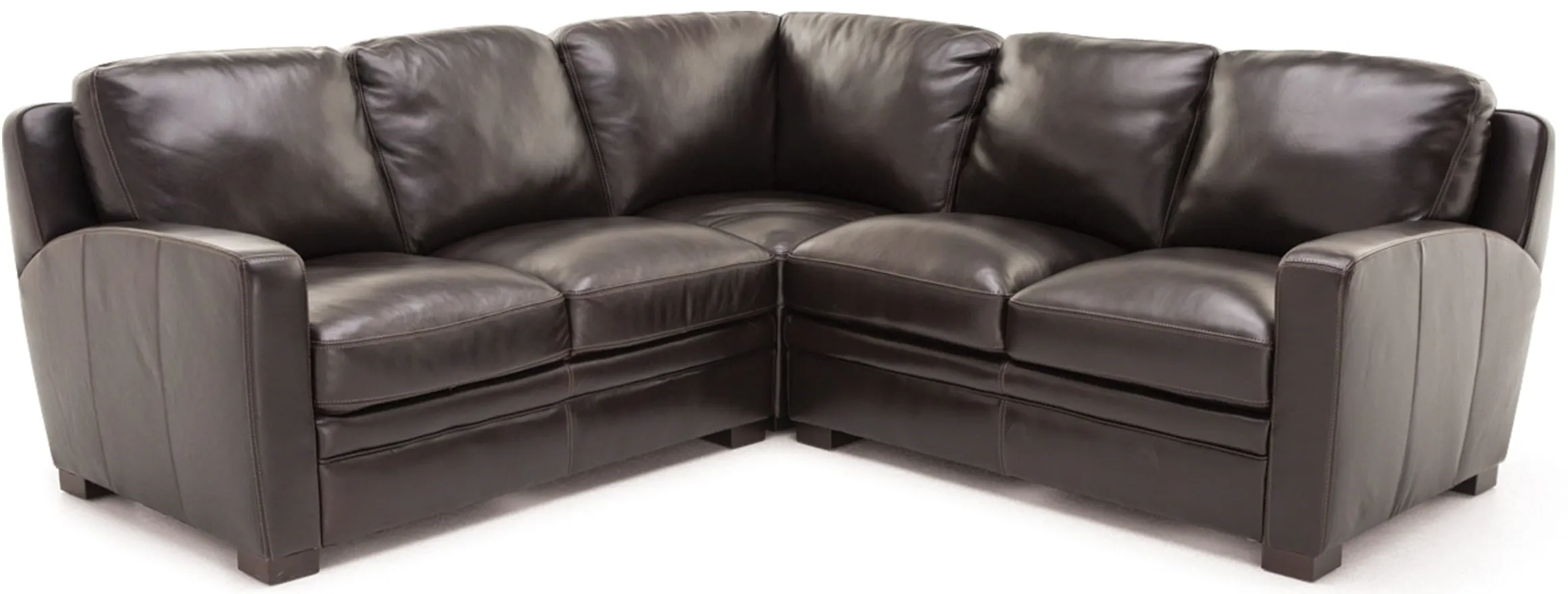 Carson 3-Pc. Leather Sectional 