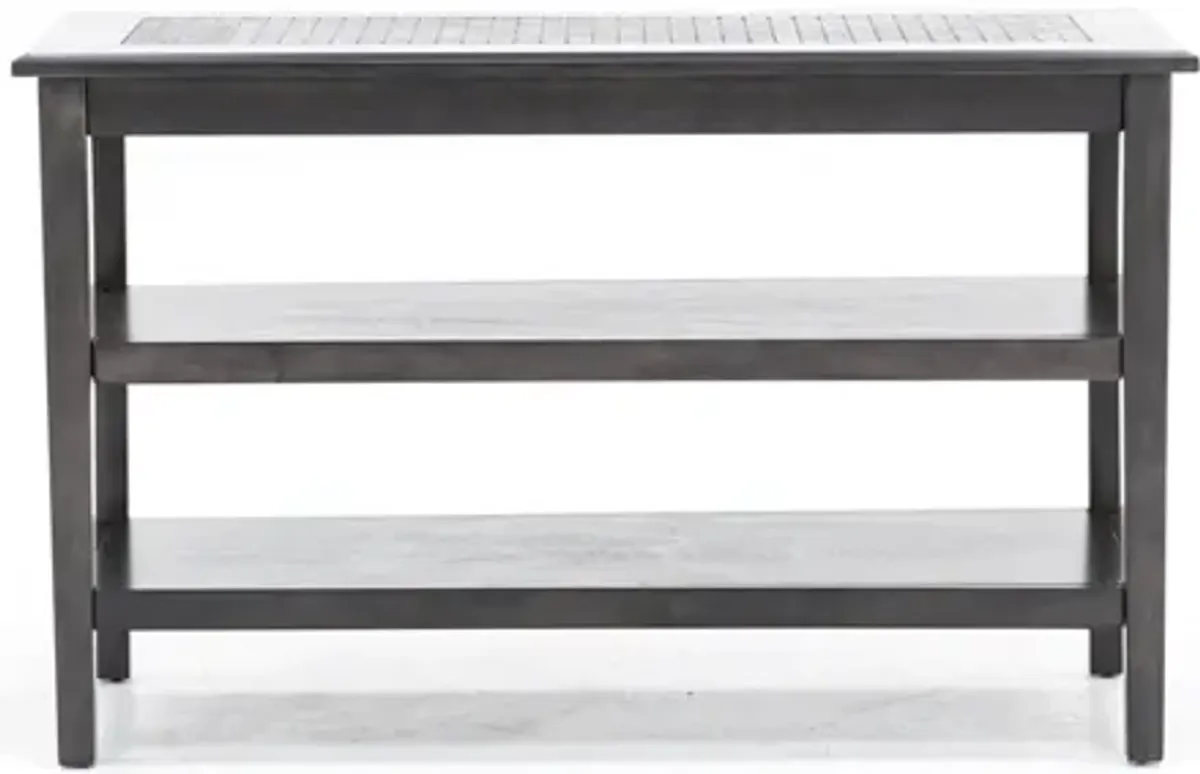 Grey Mosaic Console Table