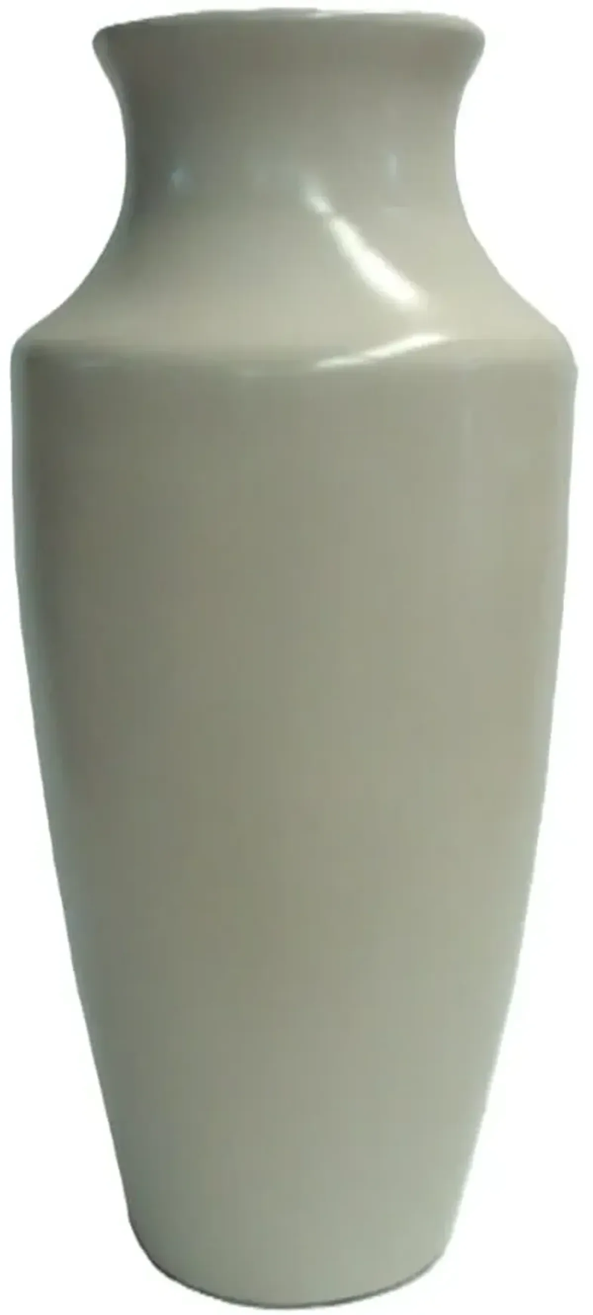 Medium Cream Ceramic Floor Vase 14"W x 38"H