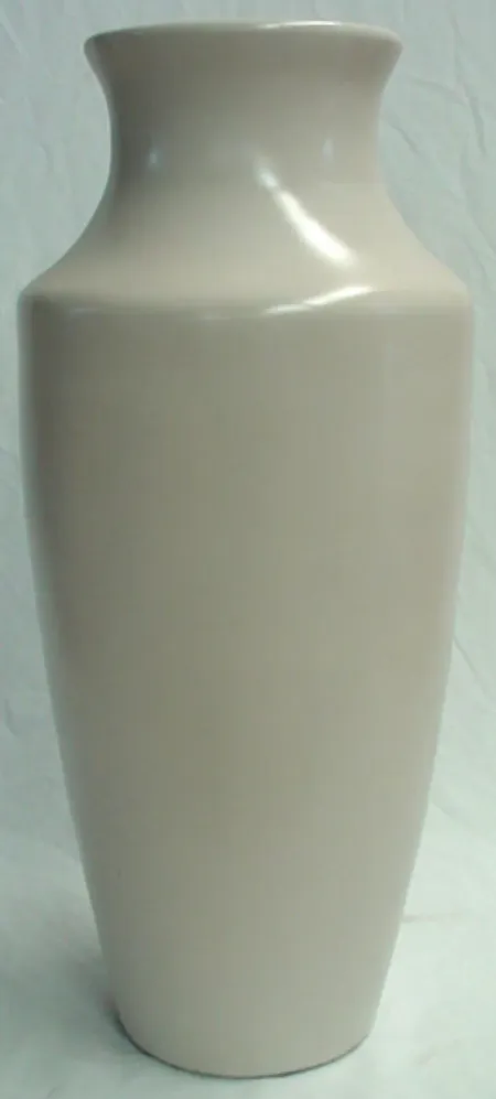 Medium Cream Ceramic Floor Vase 14"W x 38"H